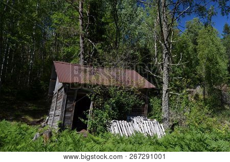 Abandoned wooden building in Norway.