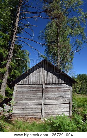 Abandoned wooden building in Norway.