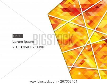 Orange Abstract Geometric Business Background And Presentations