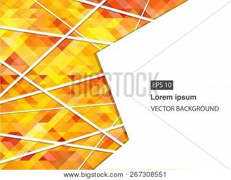 Orange Abstract Geometric Business Background And Presentations