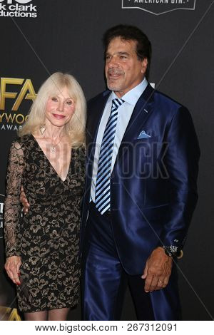 LOS ANGELES - NOV 4:  Carla Ferrigno, Lou Ferrigno at the Hollywood Film Awards 2018 at the Beverly Hilton Hotel on November 4, 2018 in Beverly Hills, CA