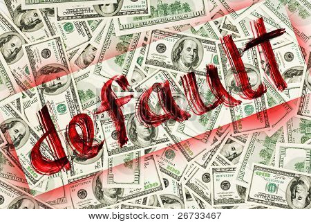 Predefinito di foto concetto di USA Dollaro valuta