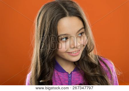 Melanin Substance Give Pigment. Person With Brown Has Much More Melanin. Kid Girl Long Healthy Shiny