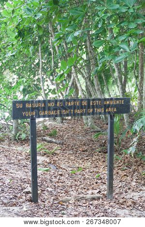 Sign In Cahuita National Park, Costa Rica