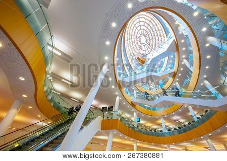 Liverpool, Uk - May 16 2018: Liverpool Central Library Designed By John Grey Weightman Completed In