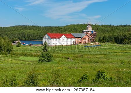 Holy Trinity Anzersky Monastery Of The Solovki Monastery On An Island Anzer (russia, Arkhangelsk Reg