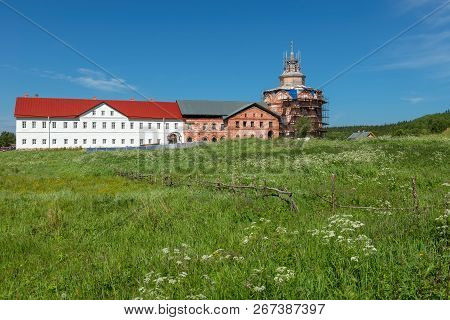 Holy Trinity Anzersky Monastery Of The Solovki Monastery On An Island Anzer (russia, Arkhangelsk Reg