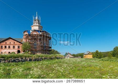 Trinity Monastery On An Island Anzer (russia, Arkhangelsk Region, Solovki)