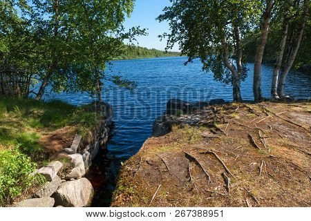 The Holy Lake Near The Holy Trinity Anzersky Skete Of The Solovki Monastery On The Anzersky Island, 