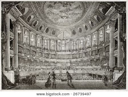 로얄 오페라의 베 르 사 이유의 오래 된 그림입니다. 마 가진 Pittoresque에 Davioud에 의해 만들어진