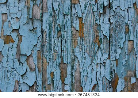 Wall Texture Grunge Background With A Lot Of Copy Space. Abstract Background, Blue Colors. Colorful 
