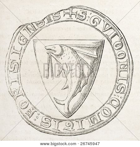 Tætning af fyr, greve af Forez. Af uidentificerede forfatteren, udgivet på L'Illustration, Journal Universel,