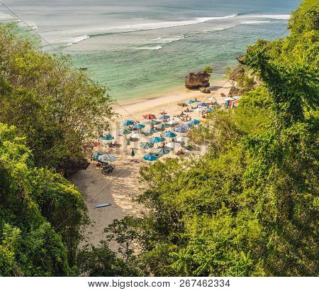 Padang Padang Beach, Big Panorama, Bali Island Indonesia
