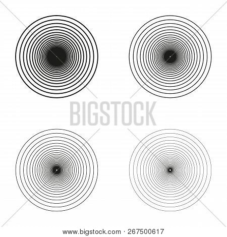 Set Of Hand Drawn Circle Scribbles With Floral Elements And Dots. Vector Design Elements.