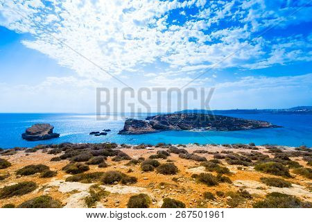 Comino Is A Small Island Between The Islands Of Malta And Gozo