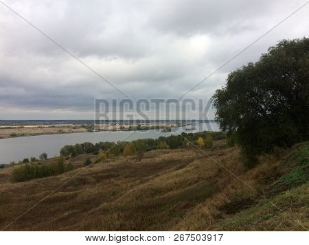 Autumn Landscape In The Village Of Konstantinovo Ryazan Region