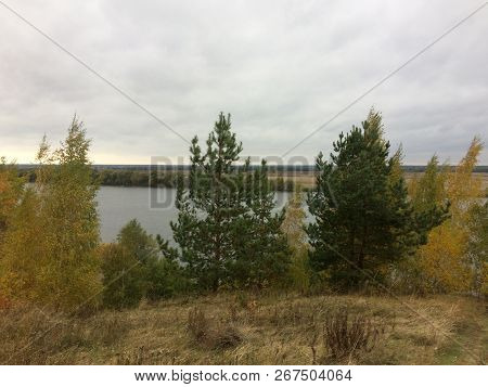 Autumn Landscape In The Village Of Konstantinovo Ryazan Region