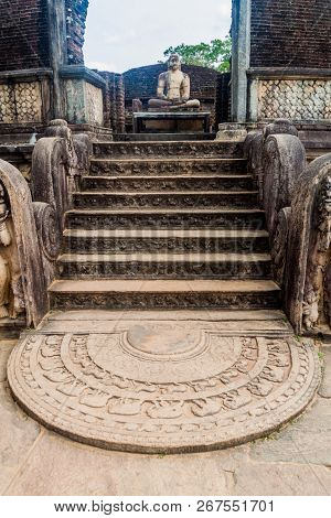 Vatadage In The Ancent City Polonnaruwa, Sri Lanka