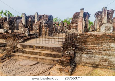 Buddha Seema Prasada Baddhasima Prasada In The Ancient City Polonnaruwa, Sri Lanka