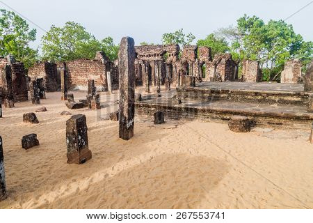 Buddha Seema Prasada Baddhasima Prasada In The Ancient City Polonnaruwa, Sri Lanka