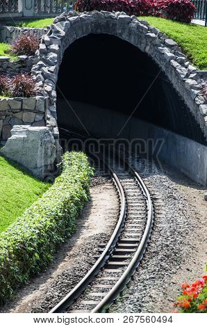 Old Stone Tunnel In The Friendship Park In The District Of Santiago De Surco In Lima - Peru