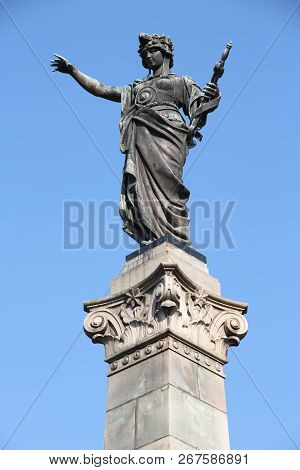 Rousse, Bulgaria - August 18, 2012: Monument To Freedom In Ruse (rousse), Bulgaria. It Was Created B