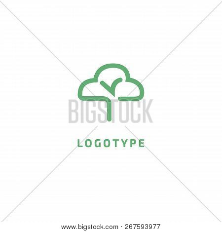 Abstract Tree Logo Icon Vector Design. Landscape Design, Garden, Plant, Nature And Ecology Vector Lo