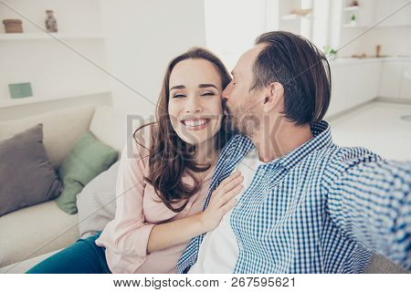 Self-portrait Of Nice Lovely Sweet Gentle Tender Beautiful Charming Attractive Cheerful Positive Sty