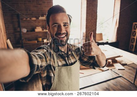 Good Day Mood Build Builder Construction Constructor Engineer Workman Repairman Concept. Close Up Ph