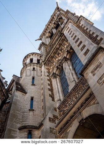 Old Tower Of A Church In Le Mans.