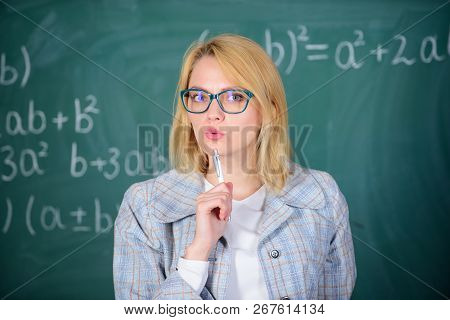 What Make Great Teacher. Principles Can Make Teaching More Effective And More Efficient. Woman Teach