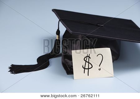 Lager Bild Konzept Kosten der Bildung