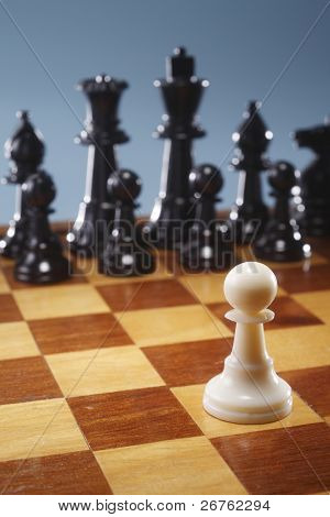 Chess piece isolierten auf weißen Hintergrund
