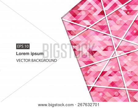 Pink Abstract Geometric Business Background And Presentations