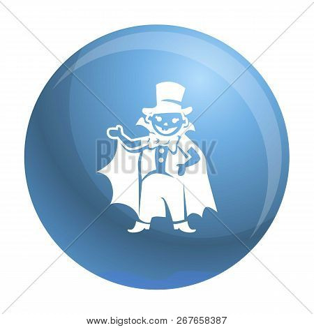 Dracula Kid Costume Icon. Simple Illustration Of Dracula Kid Costume Vector Icon For Web Design Isol