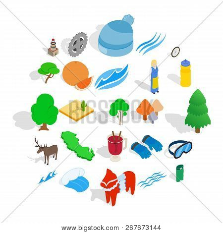 Unity Icons Set. Isometric Set Of 25 Unity Icons For Web Isolated On White Background