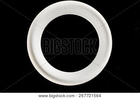 Close-up Of Freesbee Object On A White Background