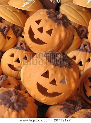 Funny Halloween clayware decorations