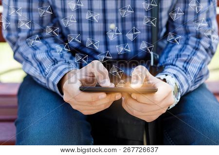 The Concept Is The The Indisputable Role Of Social Networks In Our Life.
