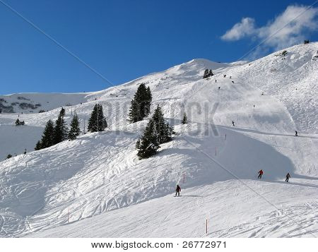Hiihto Sveitsin Alpeilla (Flumserberg, St. Gallen)