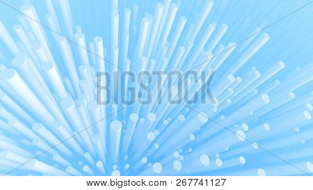 Abstract Backdrop Lowty White Cylinders