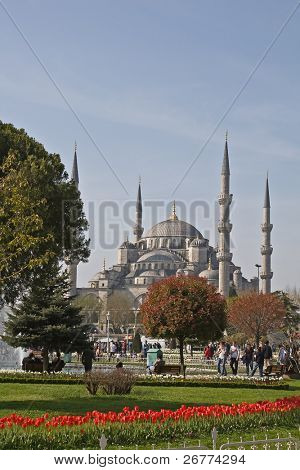 Famosa Moschea Blu di Istanbul, Turchia