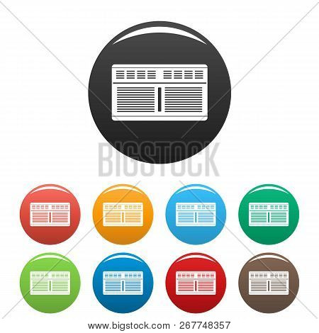Supermarket Conditioner Icons Set 9 Color Isolated On White For Any Design