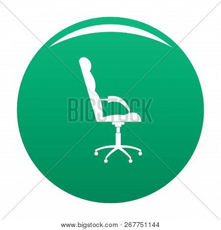 Armchairwith Armrests Icon. Simple Illustration Of Armchair Armrests Icon For Any Design Green