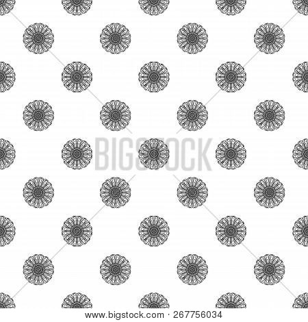 Chamomile Pattern Seamless Repeat Background For Any Web Design