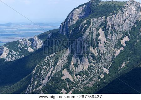 Amazing Landscape Of Balkan Mountains With Vratsata Pass,  Town Of Vratsa And Village Of Zgorigrad, 