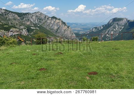 Amazing Landscape Of Balkan Mountains With Vratsata Pass,  Town Of Vratsa And Village Of Zgorigrad, 