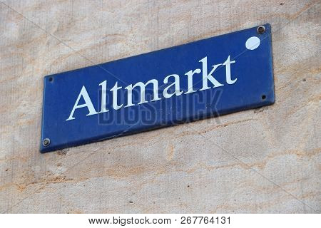 Dresden City In Germany (state Of Sachsen). Altmarkt - Old Square.