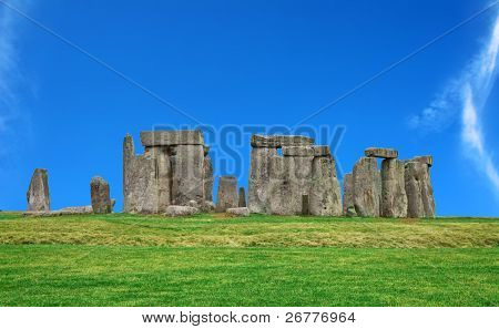 Stonehenge på Salisburyslätten nära Amesbury i Wiltshire England