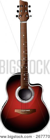 Vektor sechs Gitarrensaiten, Musikinstrument